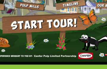 Canfor Pulp -  digital  display